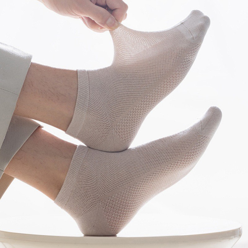 Kaus kaki perahu pria kapas mesh Kaus kaki perahu pria kapas mesh