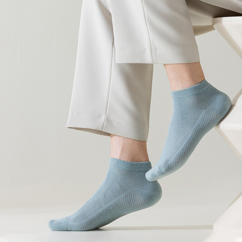 Kaus kaki perahu pria kapas mesh Kaus kaki perahu pria kapas mesh