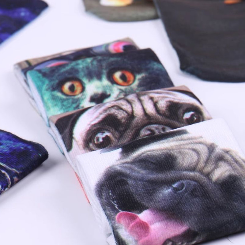 3D SOCKS European dan American Pribadi Harajuku Socks Short Socks Dicetak 3D SOCKS European dan American Pribadi Harajuku Socks Short Socks Dicetak