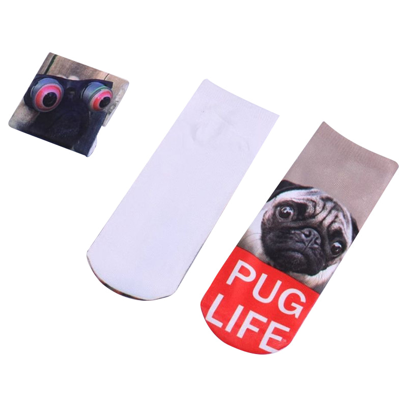 3D SOCKS European dan American Pribadi Harajuku Socks Short Socks Dicetak 3D SOCKS European dan American Pribadi Harajuku Socks Short Socks Dicetak