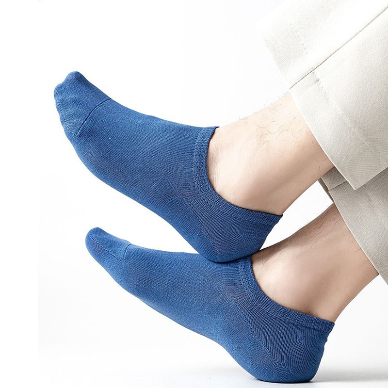 Kaus kaki dangkal warna polos pria Kaus kaki dangkal warna polos pria