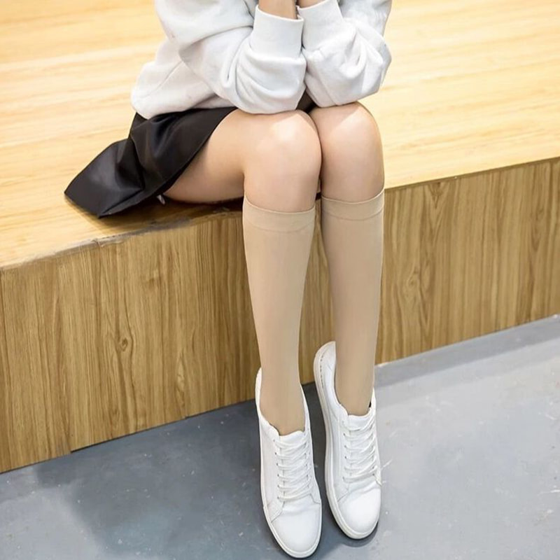 Velvet Thin Summer JK Socks Wanita Kaus Kaki Tabung Panjang Velvet Thin Summer JK Socks Wanita Kaus Kaki Tabung Panjang